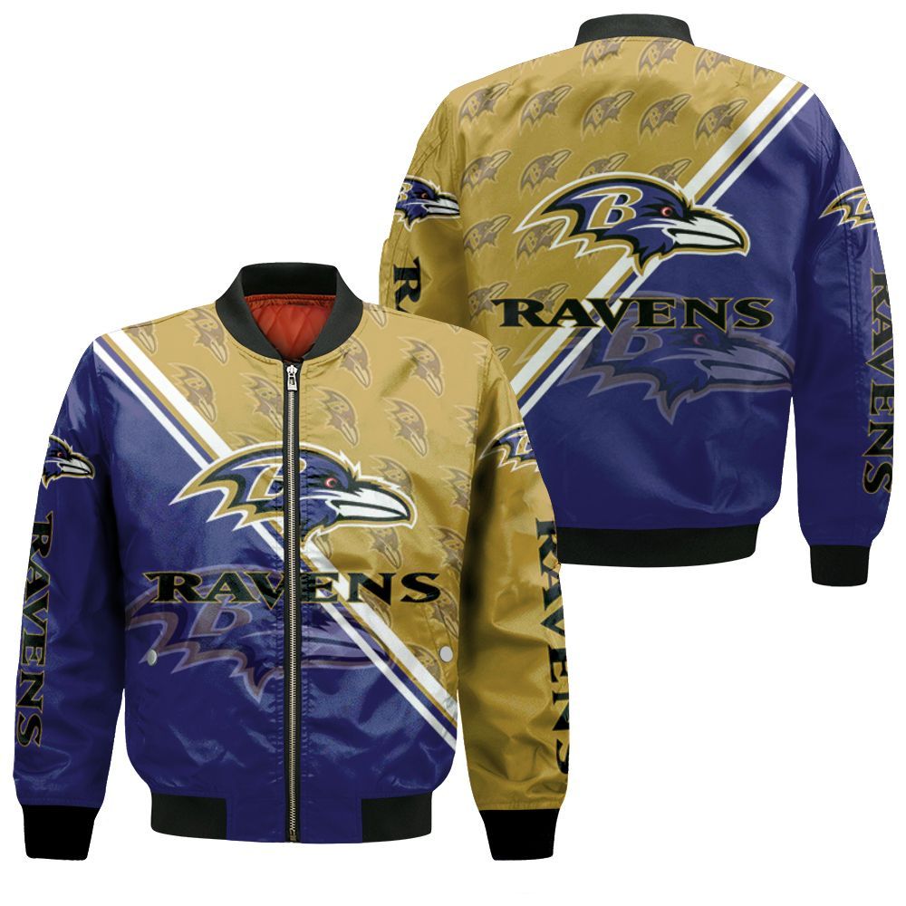 Baltimore Ravens 3D Bomber Jacket