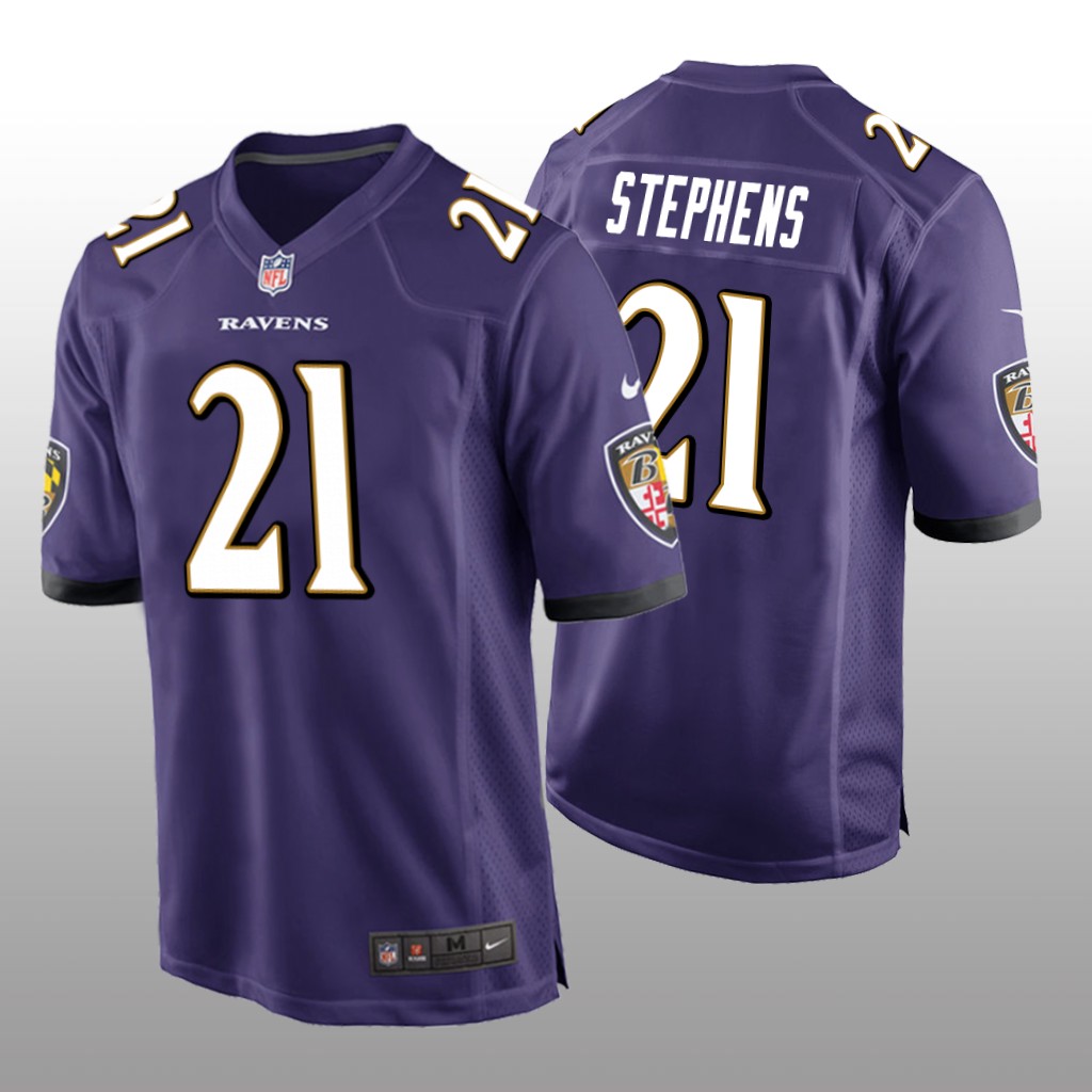 Baltimore Ravens Brandon Stephens Purple Jersey Game - Men's