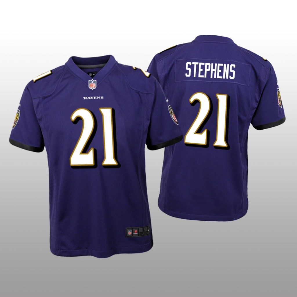 Baltimore Ravens Brandon Stephens Purple Jersey Game - Youth