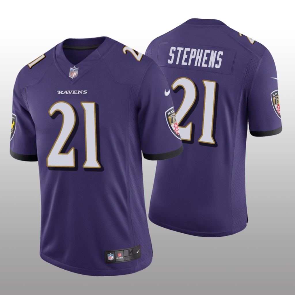 Baltimore Ravens Brandon Stephens Purple Jersey Vapor Limited - Men's