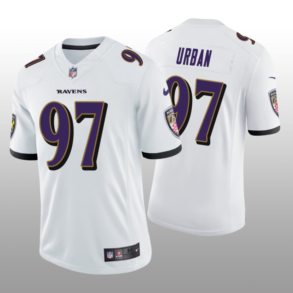 Baltimore Ravens Brent Urban White Jersey Vapor Limited - Men's