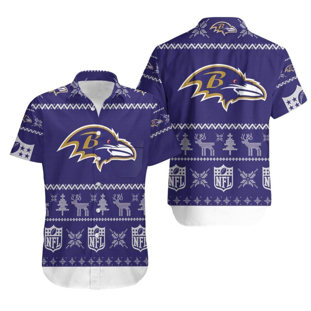 Baltimore Ravens Christmas Hawaiian Shirt