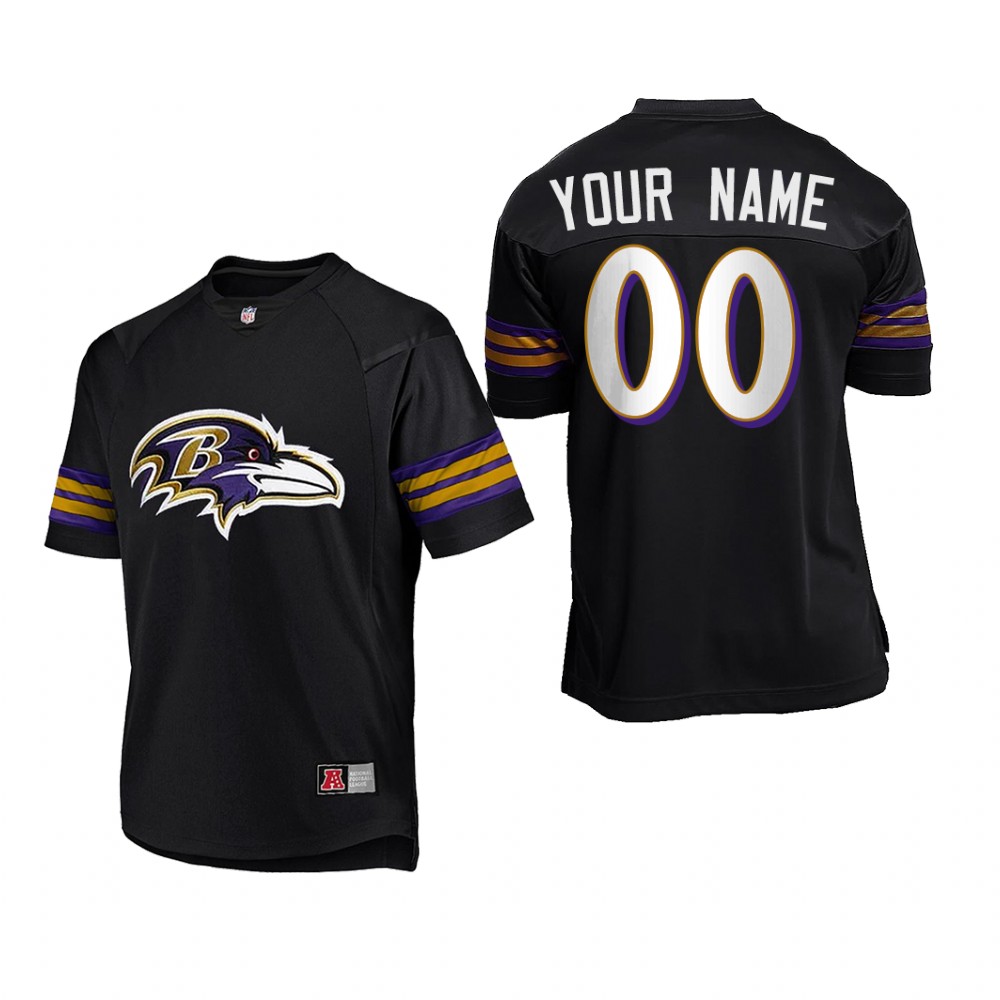 Baltimore Ravens Custom Black New Season - Men's