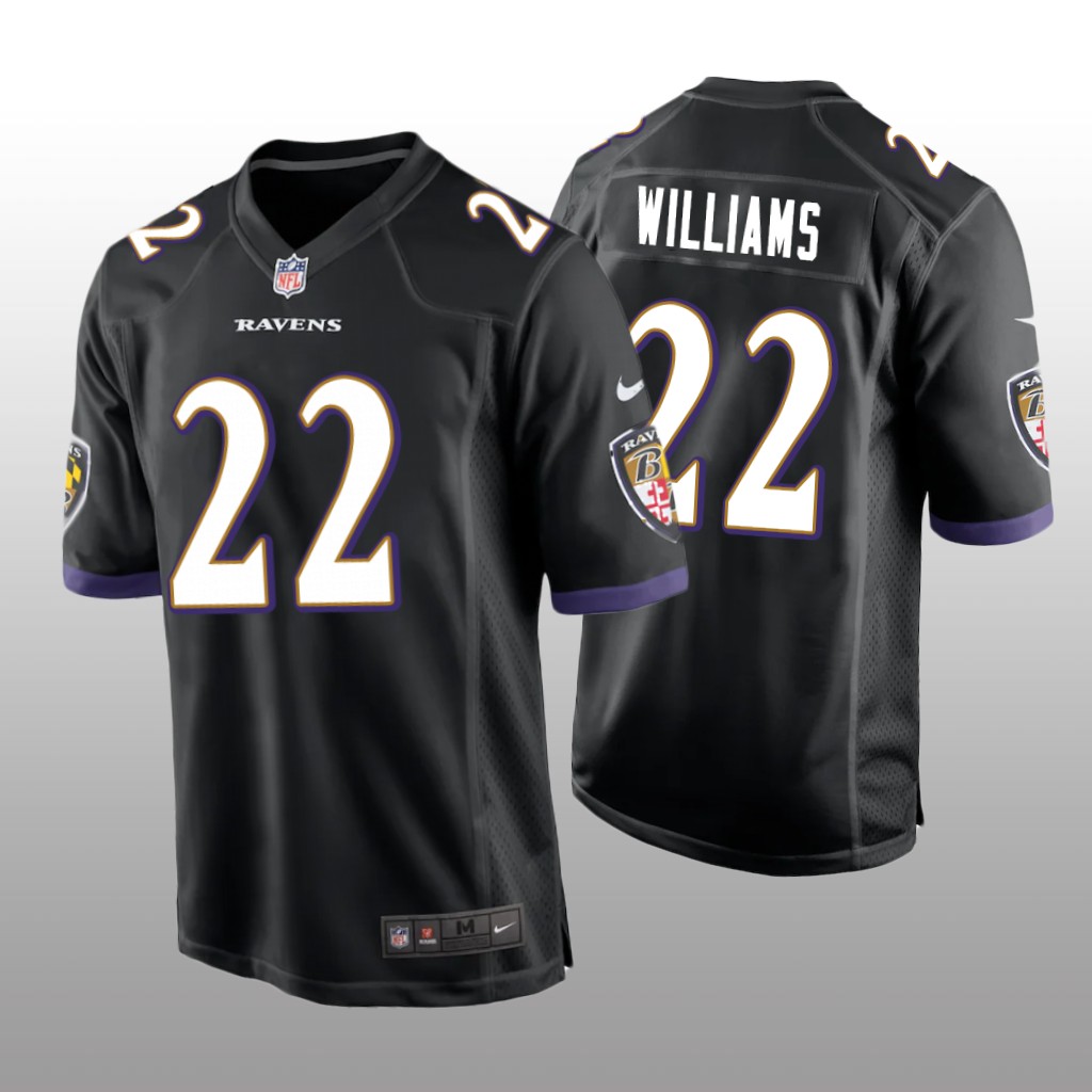 Baltimore Ravens Damarion Williams Black Jersey Game - Men's