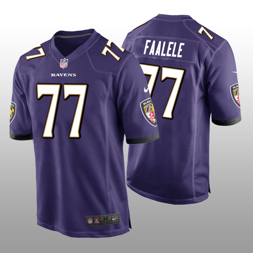 Baltimore Ravens Daniel Faalele Purple Jersey Game - Men's