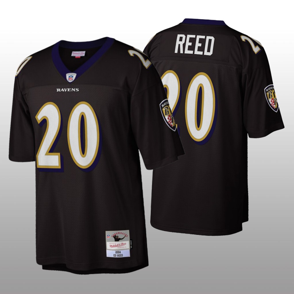 Baltimore Ravens Ed Reed Black 2004 Jersey - Men's