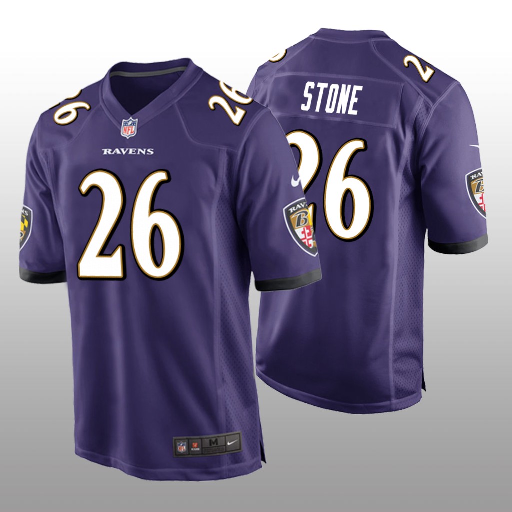 Baltimore Ravens Geno Stone Purple Jersey Game - Men's