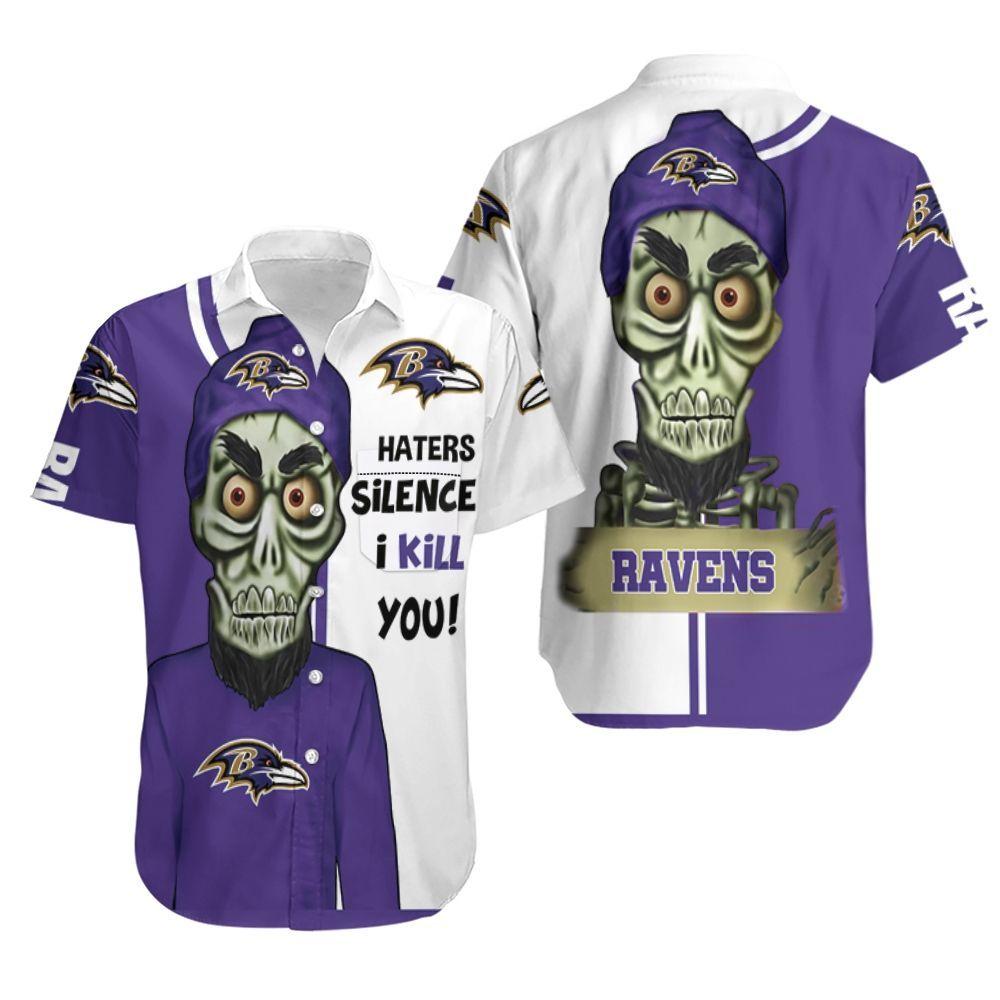 Baltimore Ravens Haters I Kill You Hawaiian Shirt
