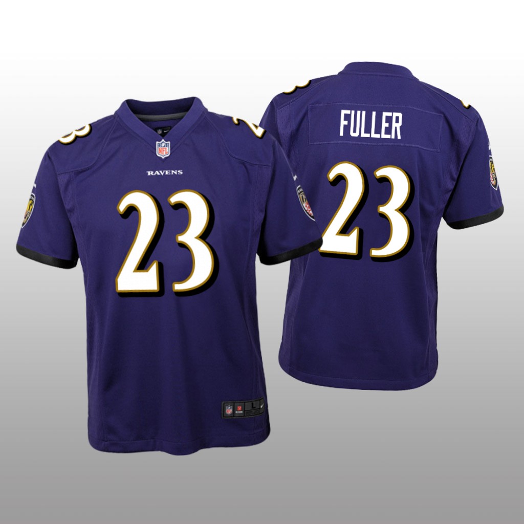 Baltimore Ravens Kyle Fuller Purple Jersey Game - Youth