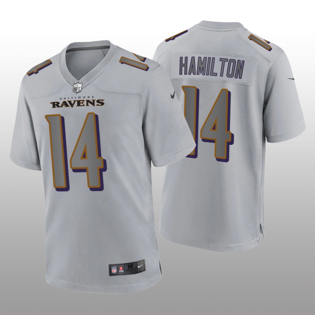 Baltimore Ravens Kyle Hamilton Gray Jersey Atmosphere Fashion Game - Men's