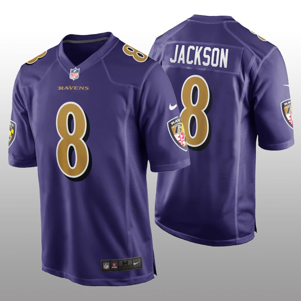 Baltimore Ravens Lamar Jackson Purple Jersey Game - Men's
