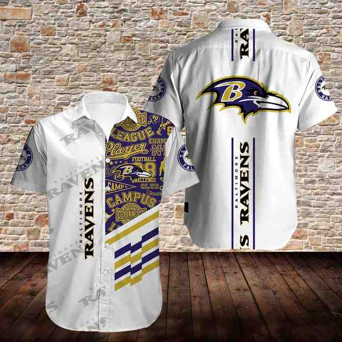 Baltimore Ravens Logo Summer Hawaiian Shirt