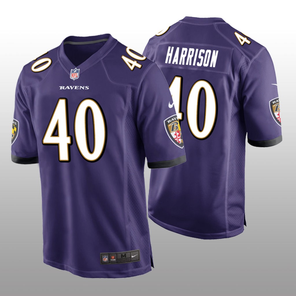 Baltimore Ravens Malik Harrison Purple Jersey Game - Men's