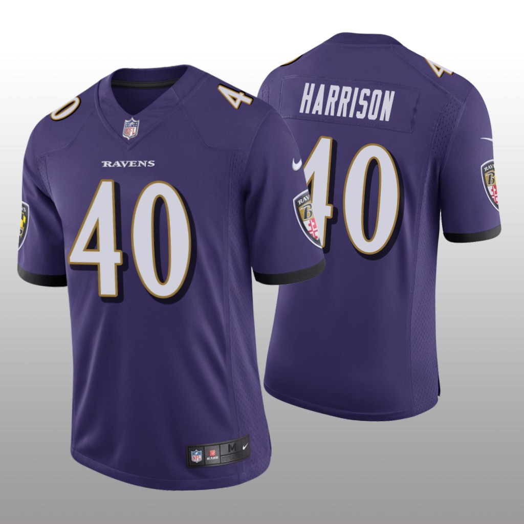 Baltimore Ravens Malik Harrison Purple Jersey Vapor Limited – Men’s