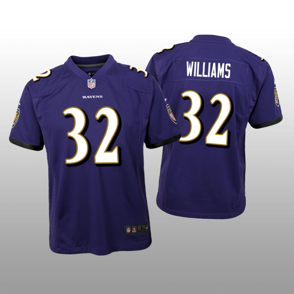 Baltimore Ravens Marcus Williams Purple Jersey Game - Youth