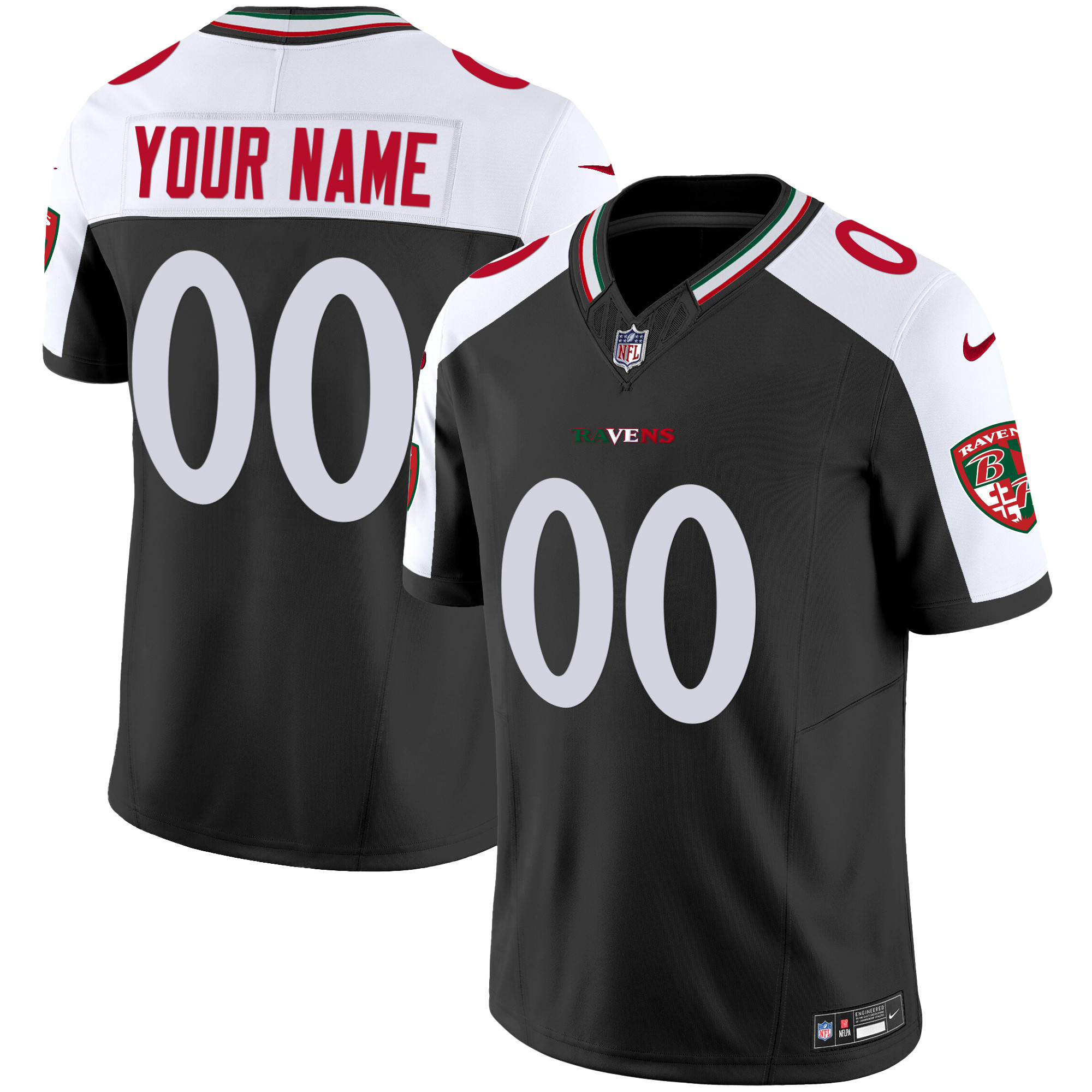 Baltimore Ravens Mexico Vapor Limited Custom Alternate Jersey All Stitched