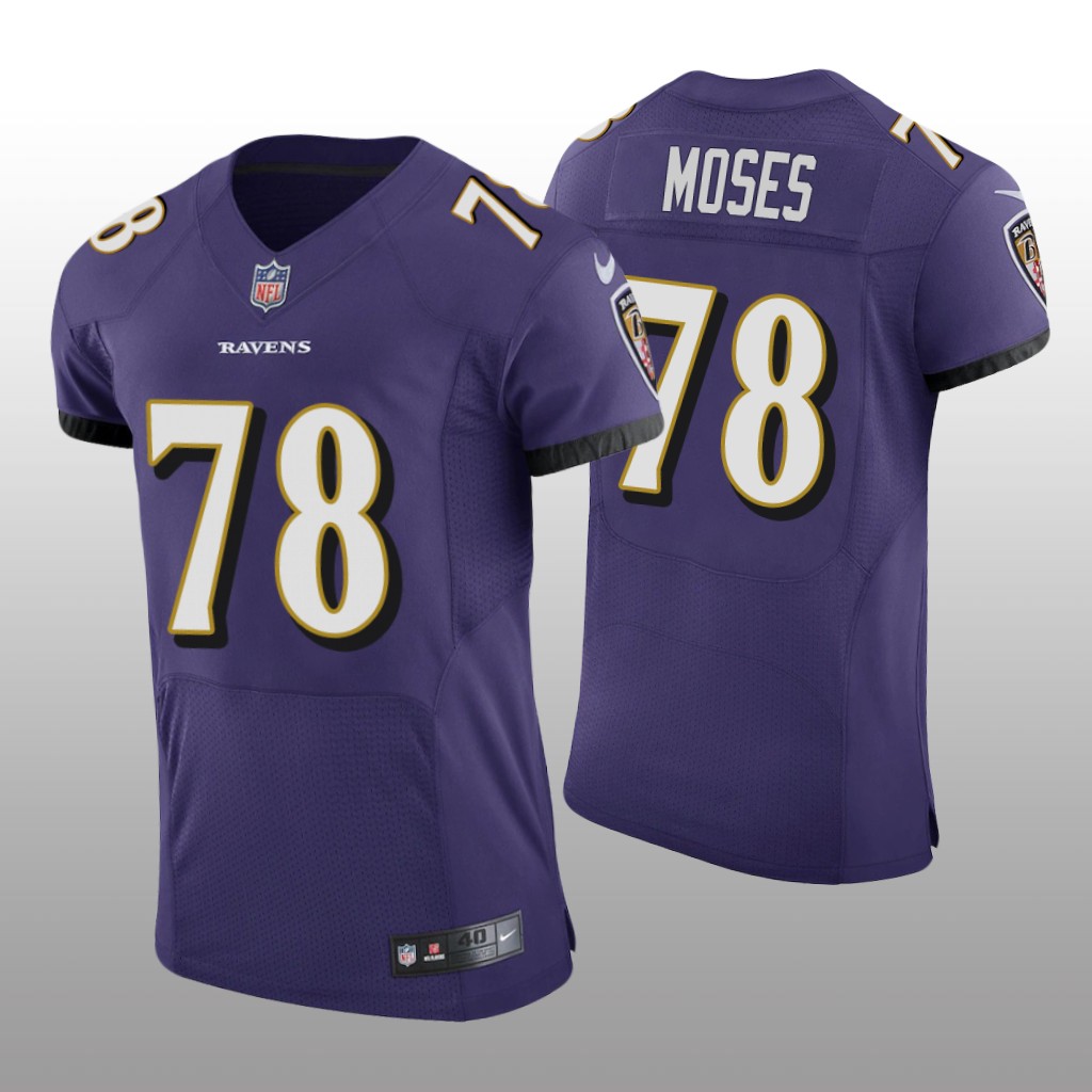 Baltimore Ravens Morgan Moses Purple Jersey Vapor Elite Men's