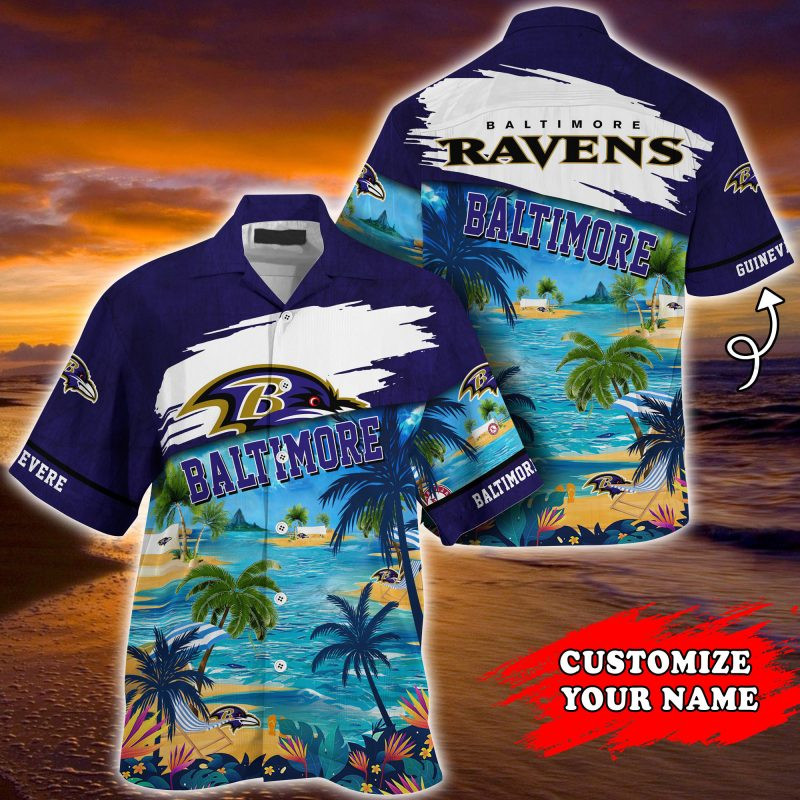 Baltimore Ravens NFL Customized Summer – Hawaii Shirt For This Season – Gift For Sport Lovers