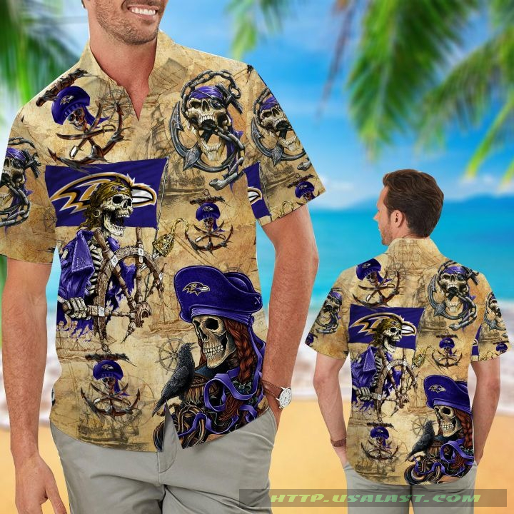 Baltimore Ravens Pirates Hawaiian Shirt