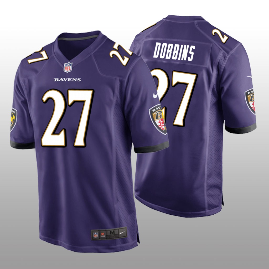 Baltimore Ravens Purple 2020 NFL Draft J.K. Dobbins Game Jersey