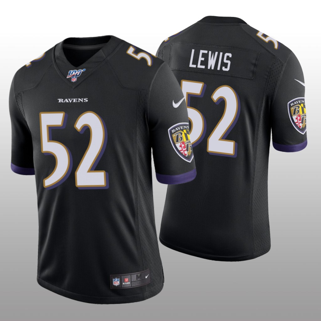 Baltimore Ravens Ray Lewis Black Limited Jersey 100th Season - Men's