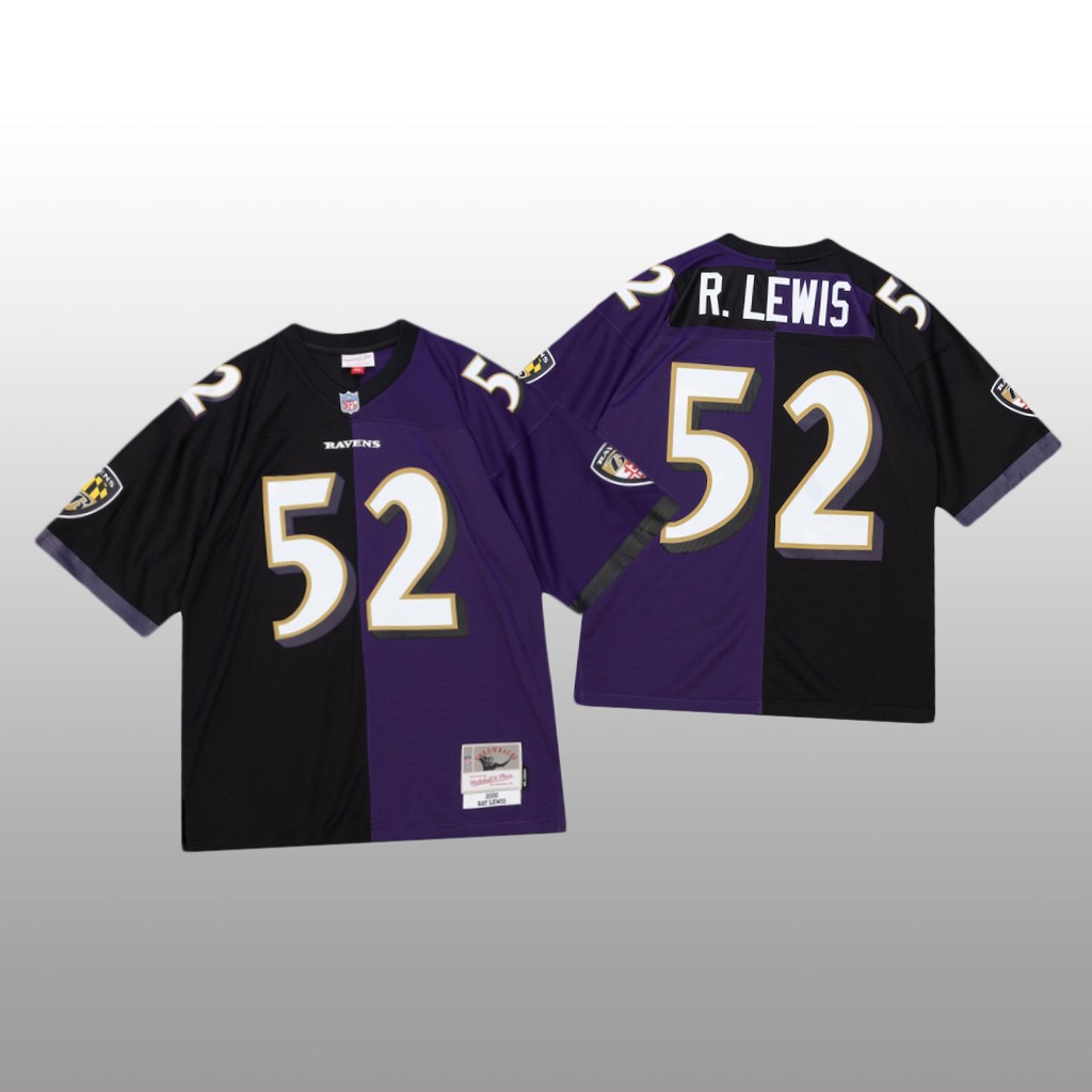 Baltimore Ravens Ray Lewis Purple Black 2000 Split Legacy - Men's