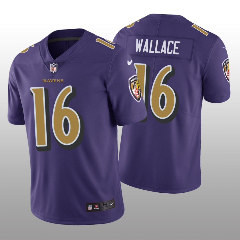 Baltimore Ravens Tylan Wallace Purple Jersey Color Rush Limited - Men's