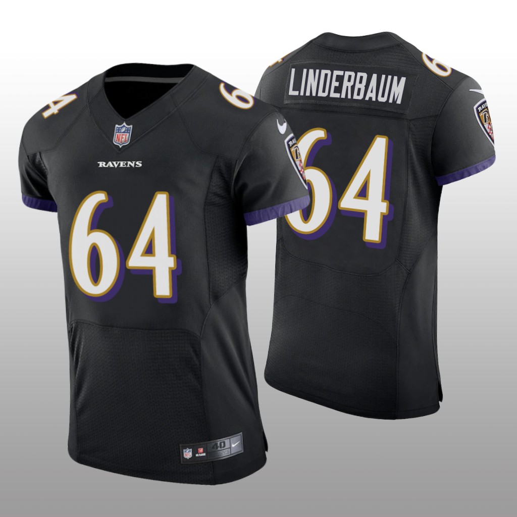 Baltimore Ravens Tyler Linderbaum Black Jersey Vapor Elite Men's