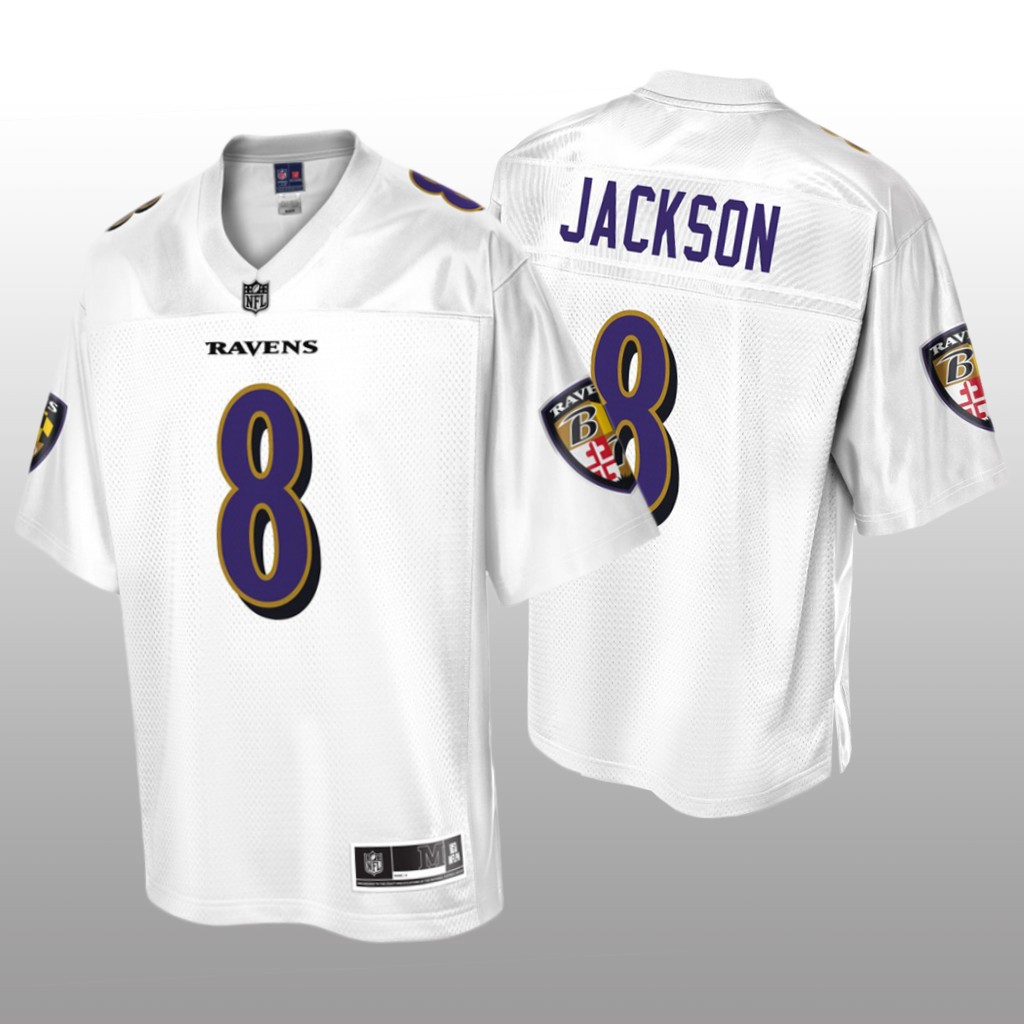 Baltimore Ravens White Pro Line Lamar Jackson Jersey