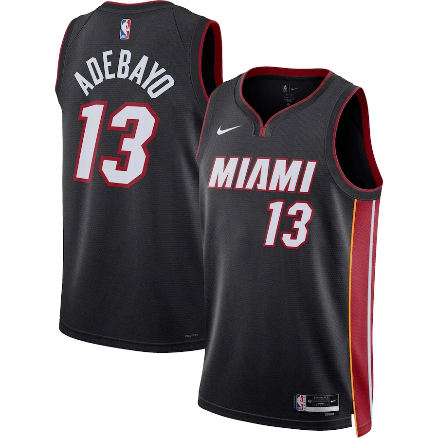 Bam Adebayo 13 Miami Heat Men 2022/23 Swingman Stitched Jersey – Icon Edition