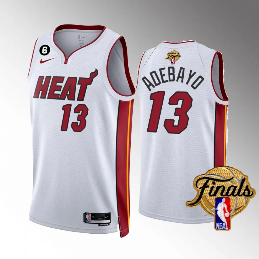Bam Adebayo Miami Heat 2023 NBA Finals White #13 Association Edition Jersey Men