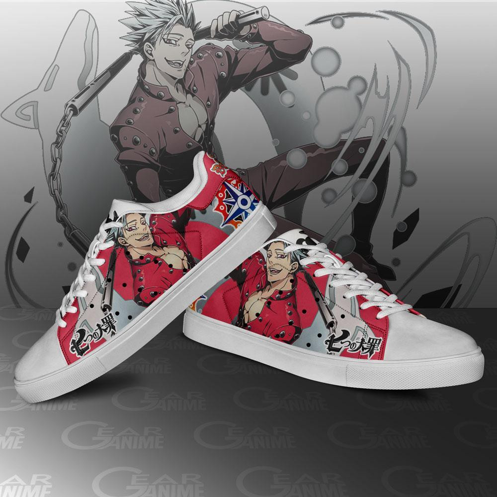 Ban Skate Shoes The Seven Deadly Sins Anime Custom Sneakers