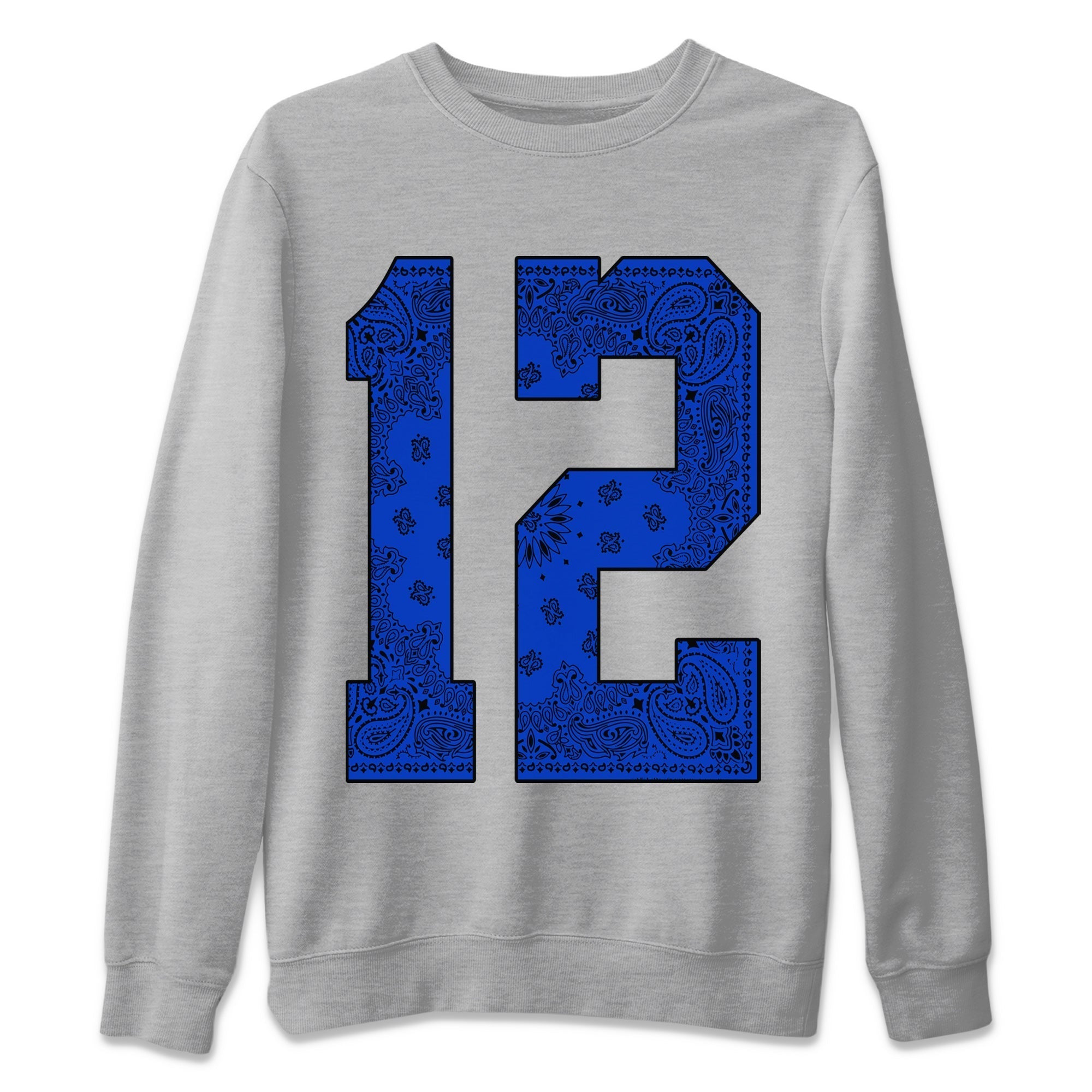 Bandana 12 Unisex Sweater – Air Jordan 12 Hyper Royal, Sneakers Matching Sweater