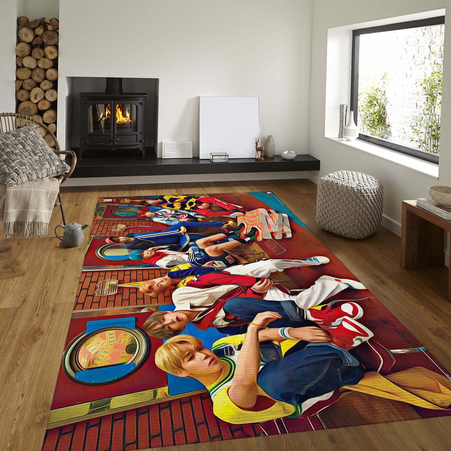 Bangtan Boys Rectangle Rug – Custom Size And Printing