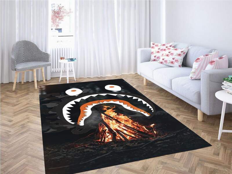 Bape Wildfire Carpet Rectangle Rug
