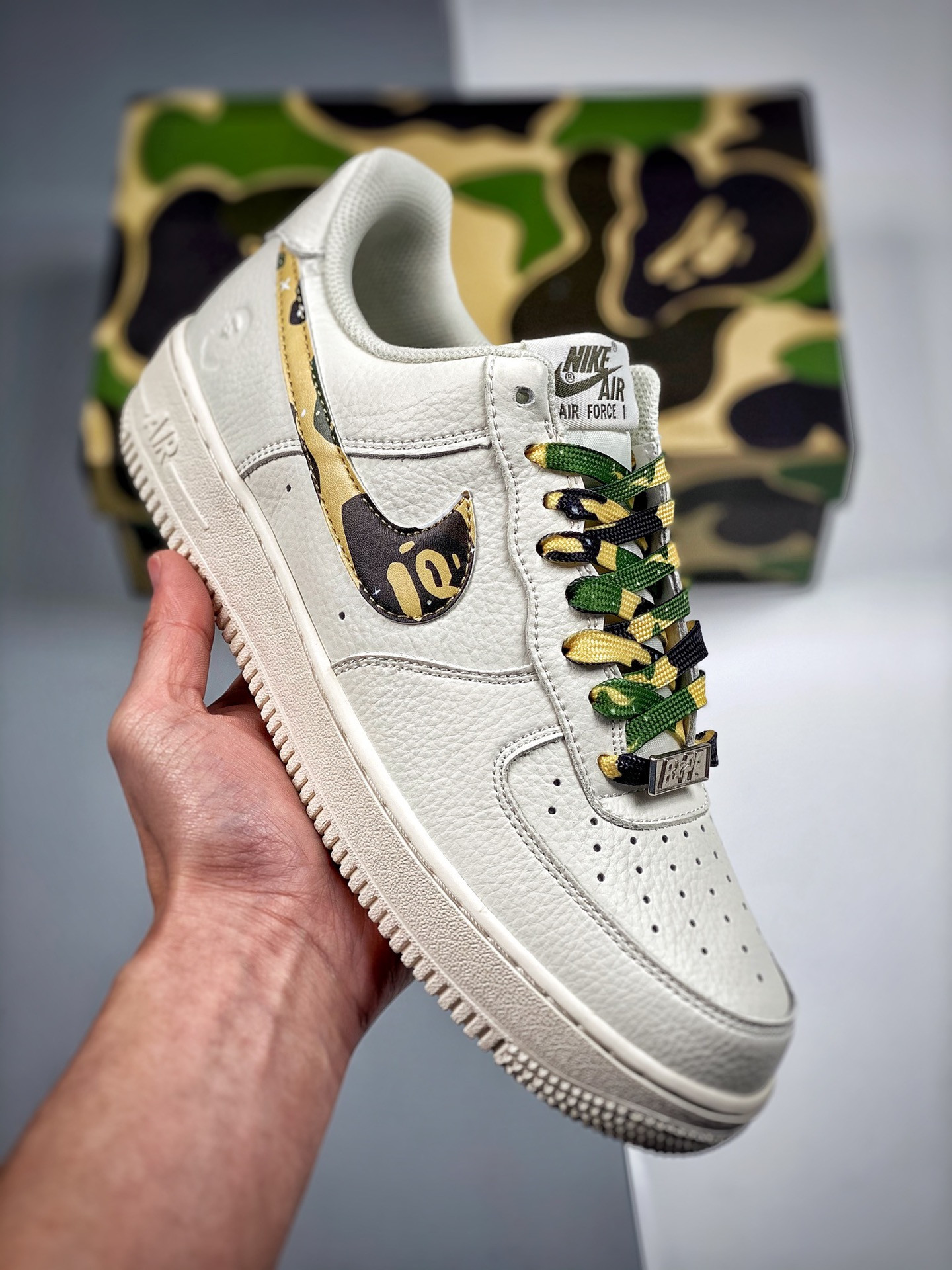Bape x Nike Air Force 1 Low White For Sale