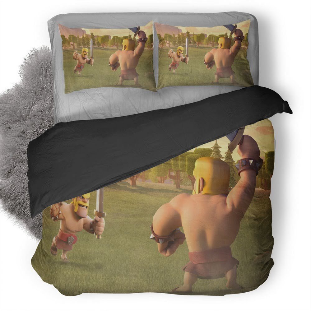 Barbarian Clash Of Clans 3D Customized Duvet Cover Bedding Set