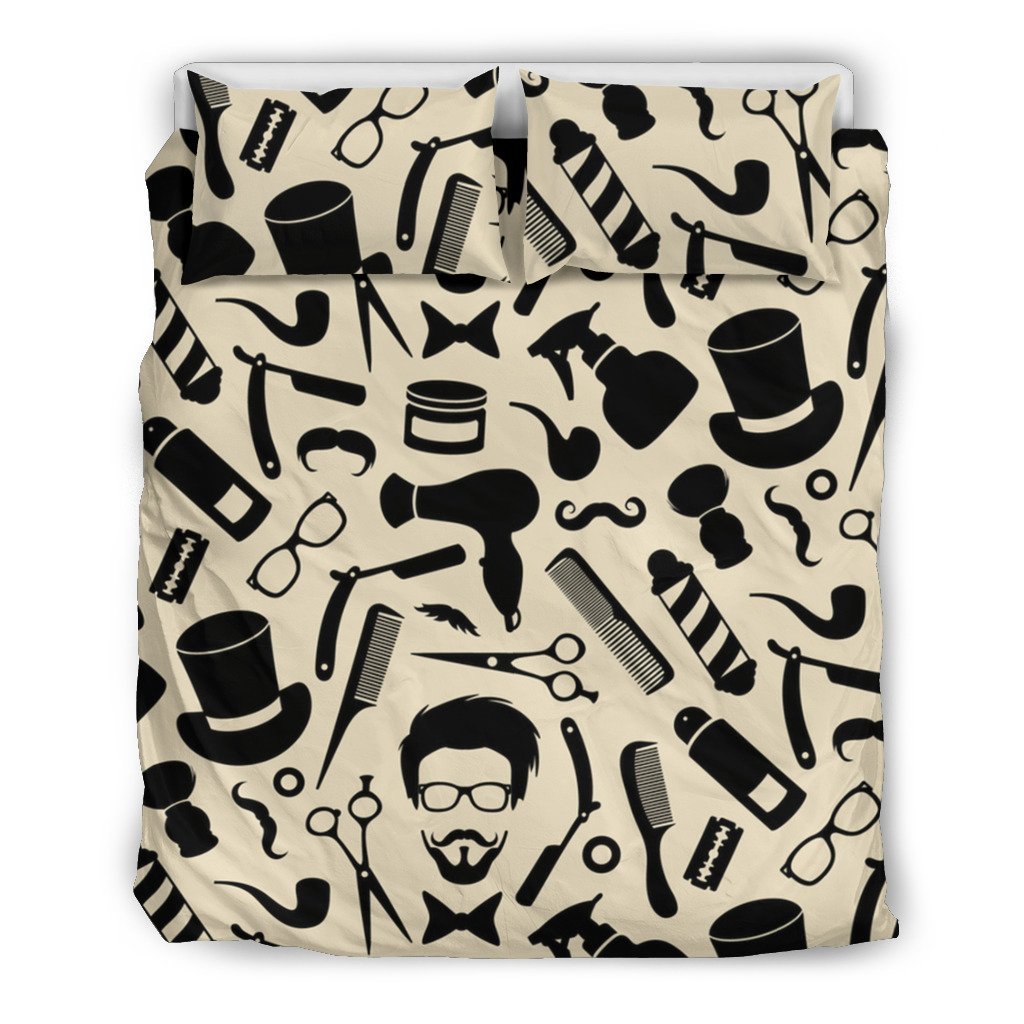 Barber 3D Customized Duvet Cover Bedding Set