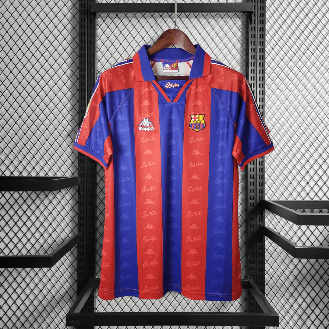 Barcelona 1996-97 Home Retro Soccer Jersey