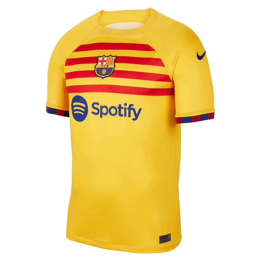 Barcelona 2022/23 Fourth Soccer Jersey Custom 00 – Yellow