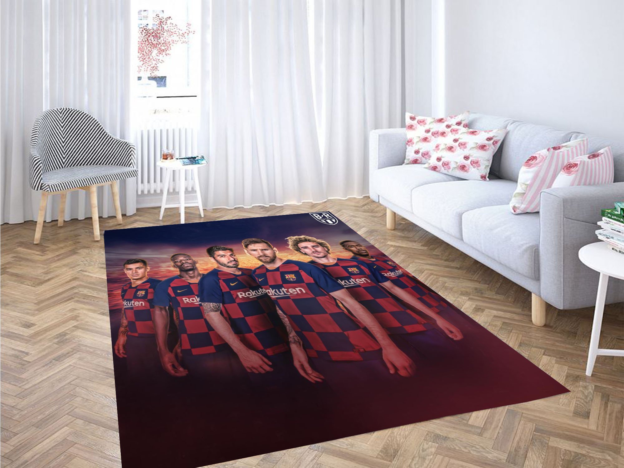 Barcelona Wallpaper Carpet Rectangle Rug
