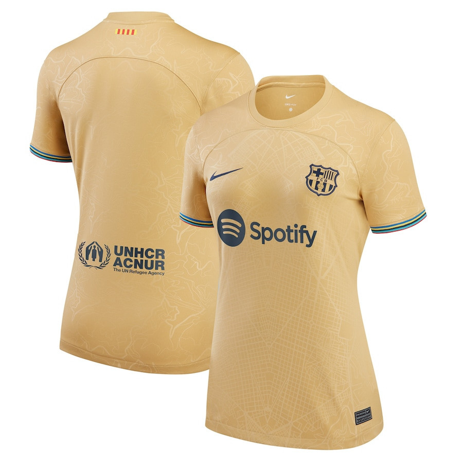 Barcelona Women 2022/23 Away Blank Soccer Jersey – Yellow