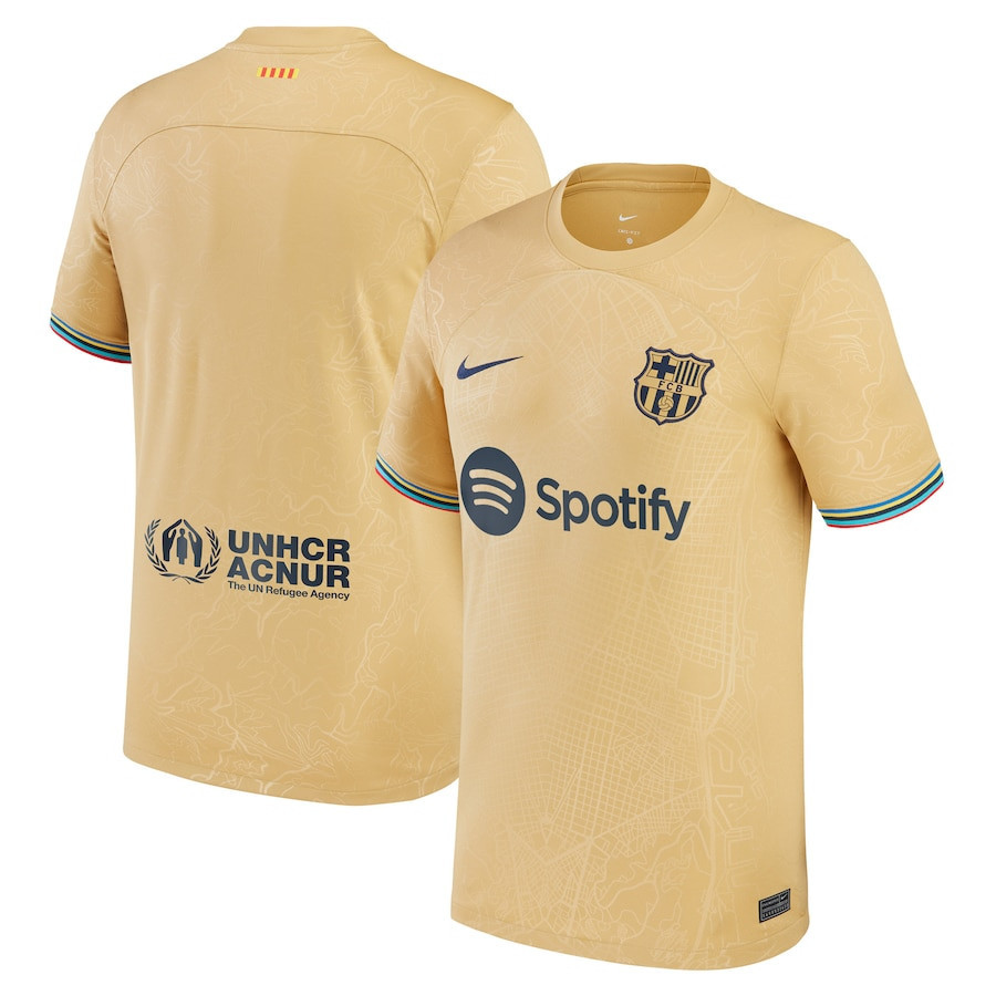 Barcelona 2022/23 Away Blank Soccer Jersey – Yellow