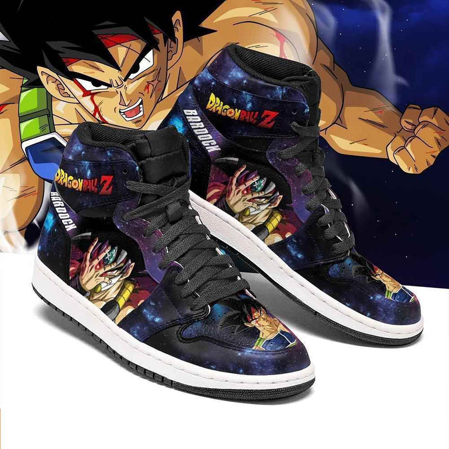 Bardock Dragon Ball 2 High Top Air Jordan Sneaker, Air Jordan Hightop