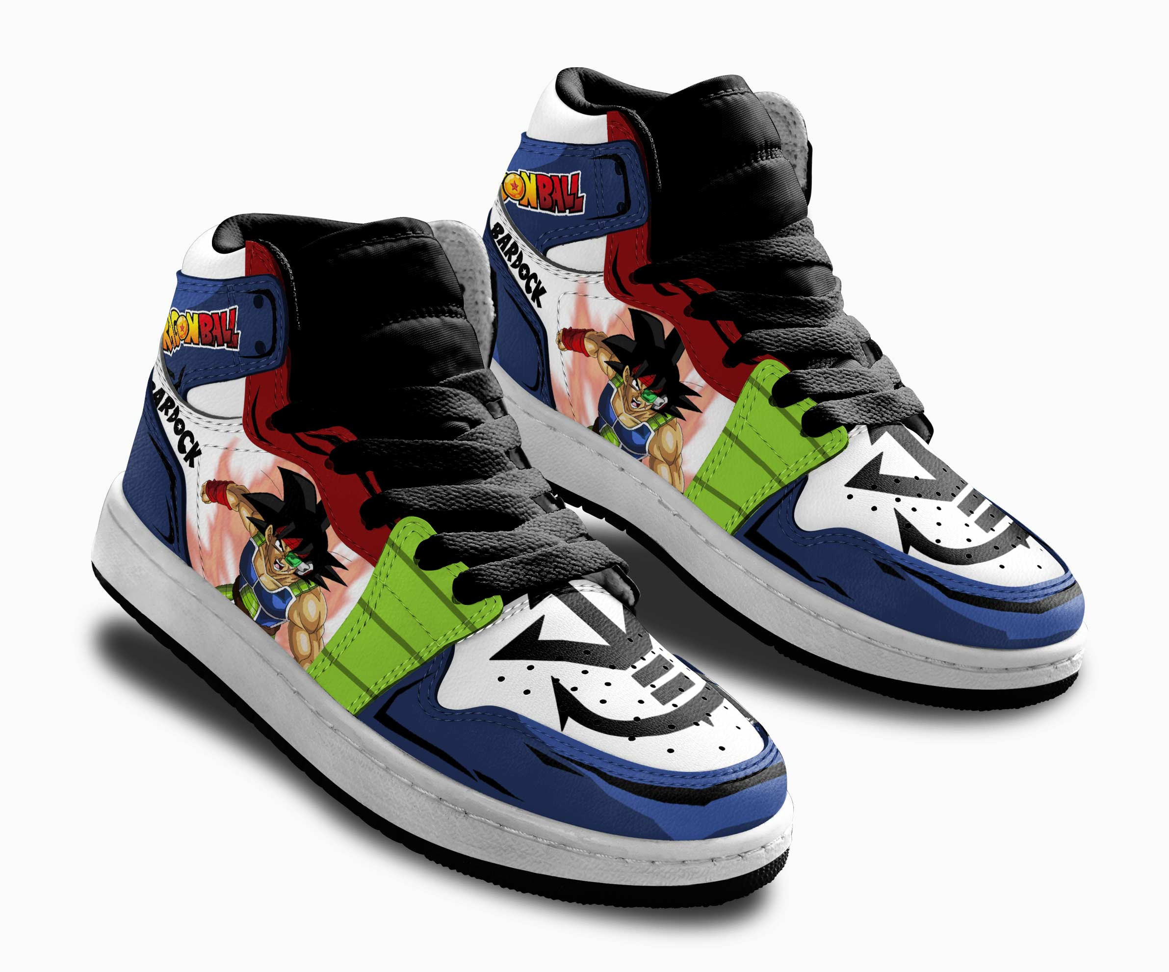 Bardock Kids Sneakers Custom Anime Dragon Ball Shoes For Kids