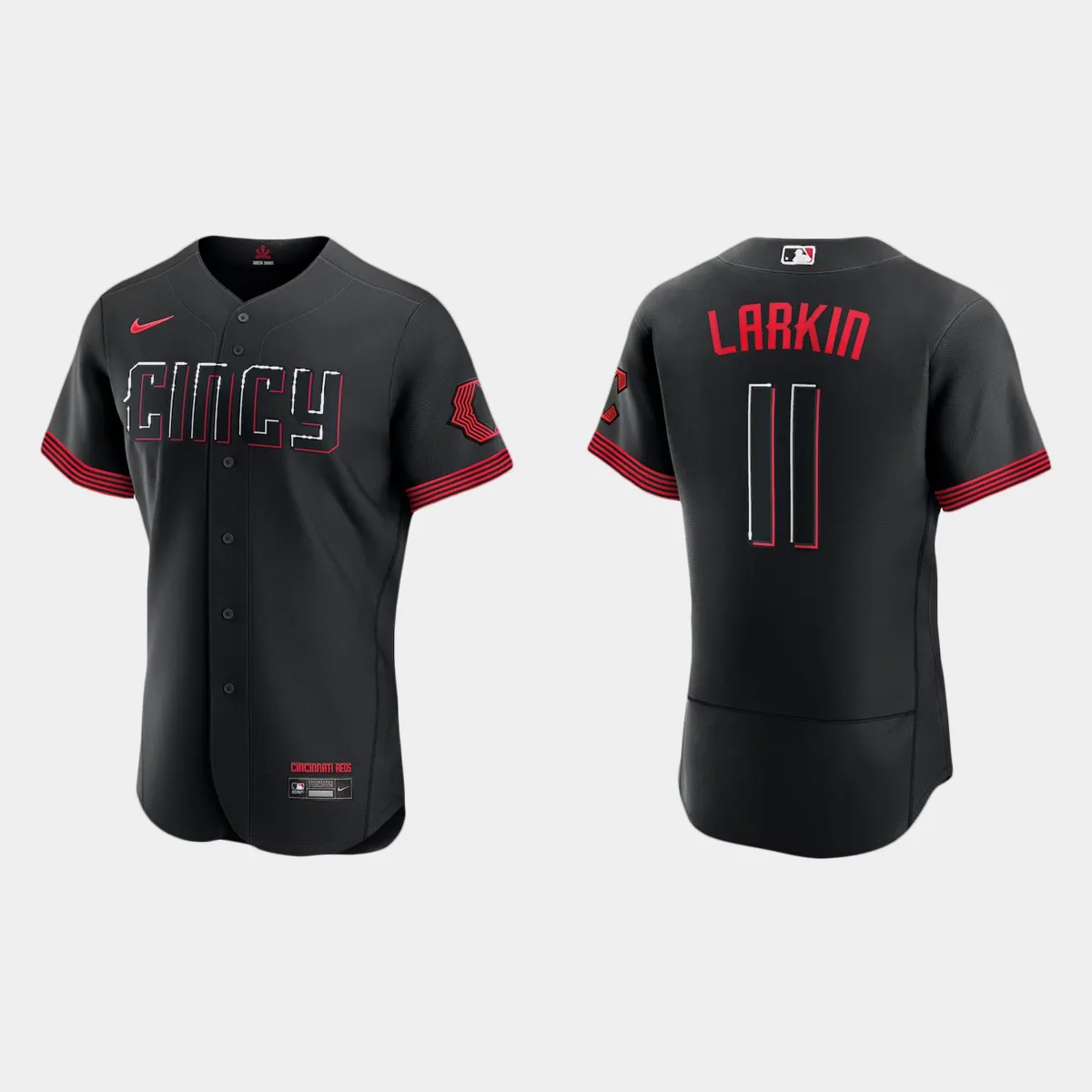 Barry Larkin Cincinnati Reds 2023 City Connect Jersey – Black