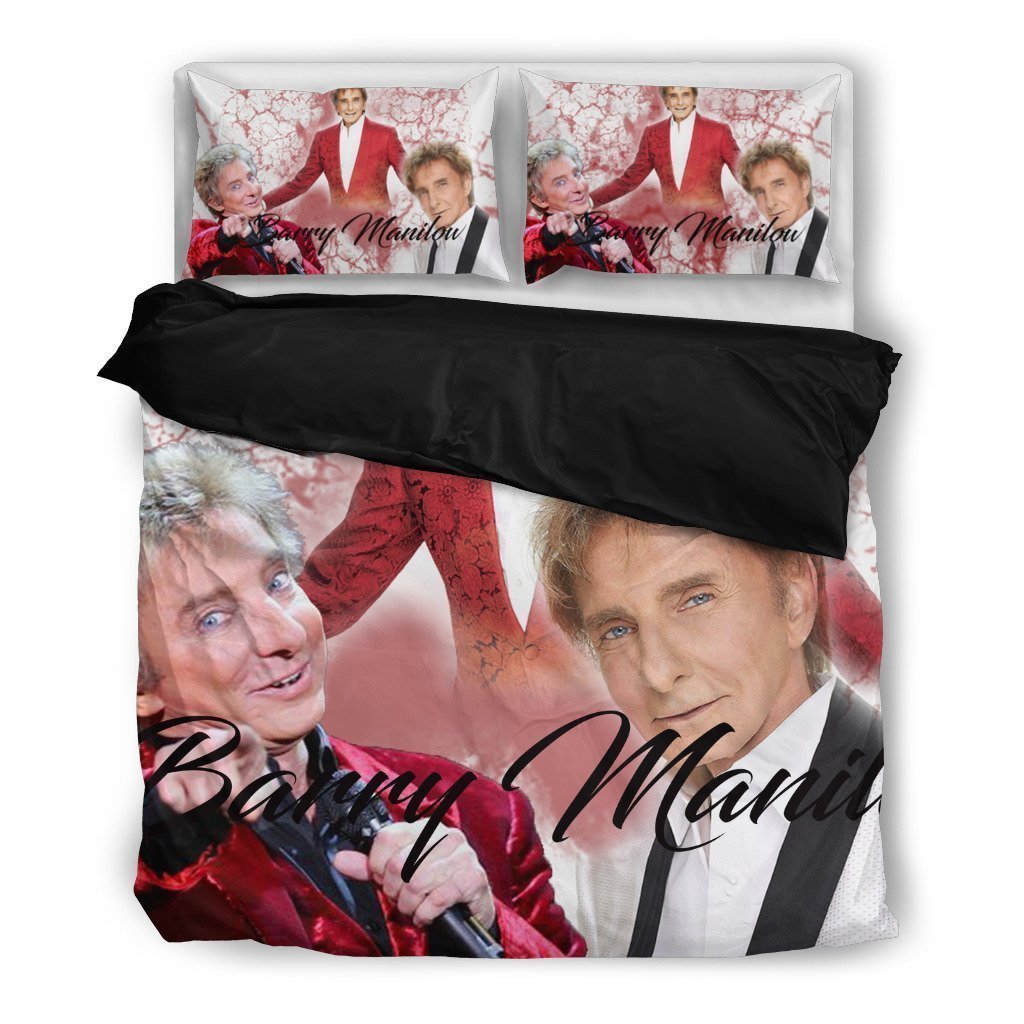Barry Manilow Beige Duvet Cover Bedding Set