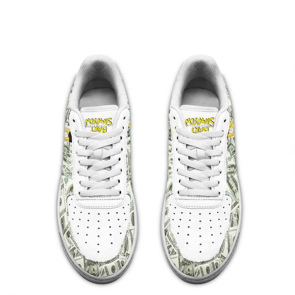 Bart Simpson Air Sneakers Custom Simpson Cartoon Shoes