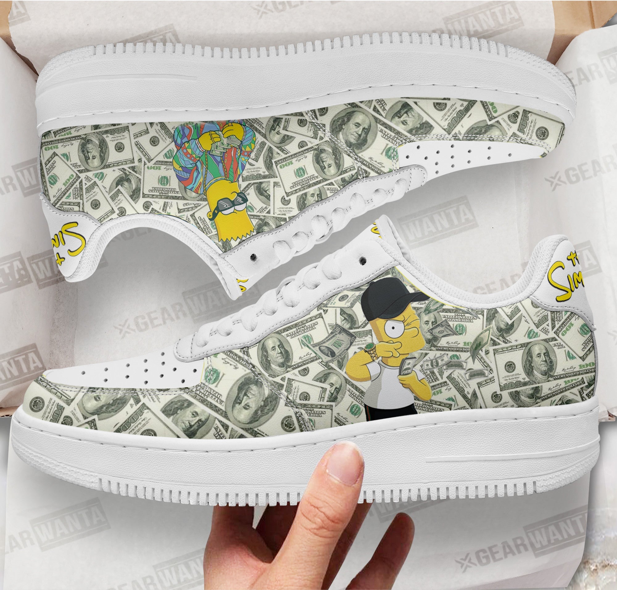 Bart Simpson Air Sneakers Custom Simpson Cartoon Shoes