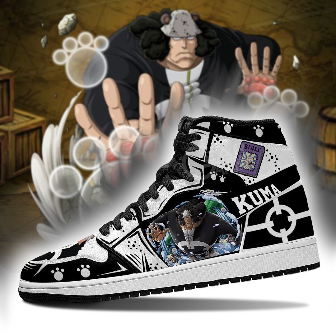 Bartholomew Kuma JD1s Sneakers Anime One Piece Shoes, Air Jordan Hightop